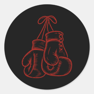 Boxer Boxring Martial Art Kickboxer Trai Runder Aufkleber