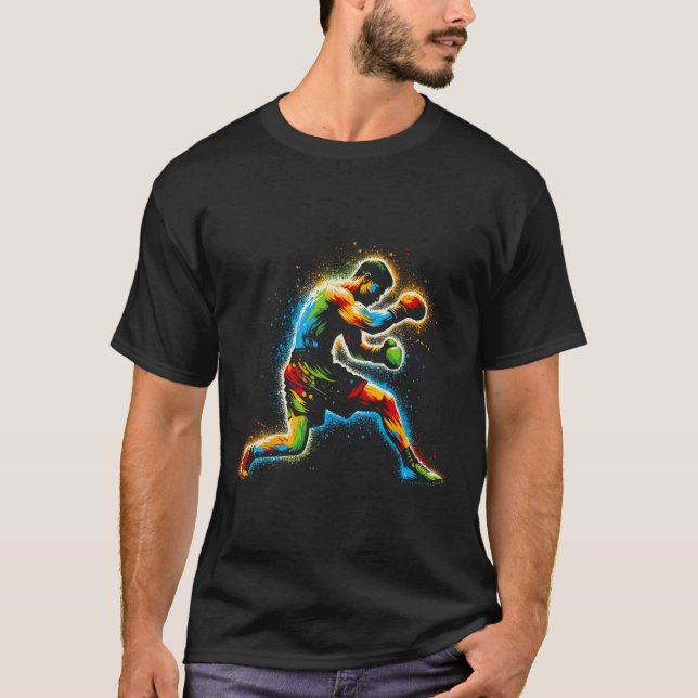 Boxer Boxring Martial Art Kickboxer Trai T-Shirt (Vorderseite)