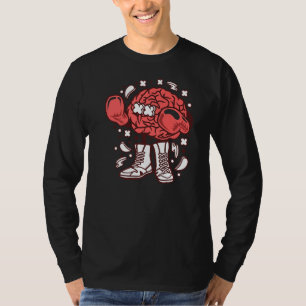 Boxer Brain Fighter Boxen mit Handschuhen und Schu T-Shirt