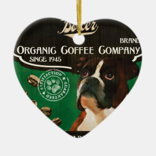 Boxer Brand – Bio-Kaffeeunternehmen Keramik Ornament