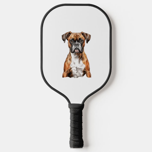 Boxer Buddies Niedlich Hunde Designs für Loyal Box Pickleball Schläger (Vorderseite)