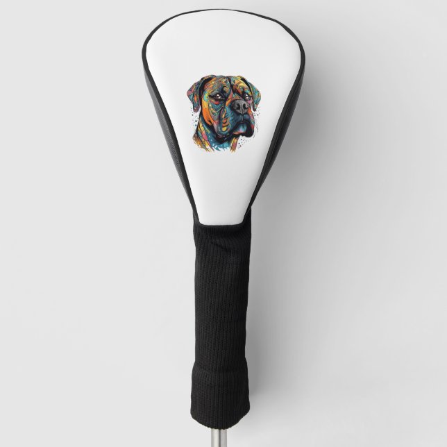 Boxer Buddies Playful Pup File Summary Digital Golf Headcover (Vorderseite)