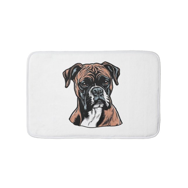 Boxer Buddy Humour Protective Badematte (Vorderseite)