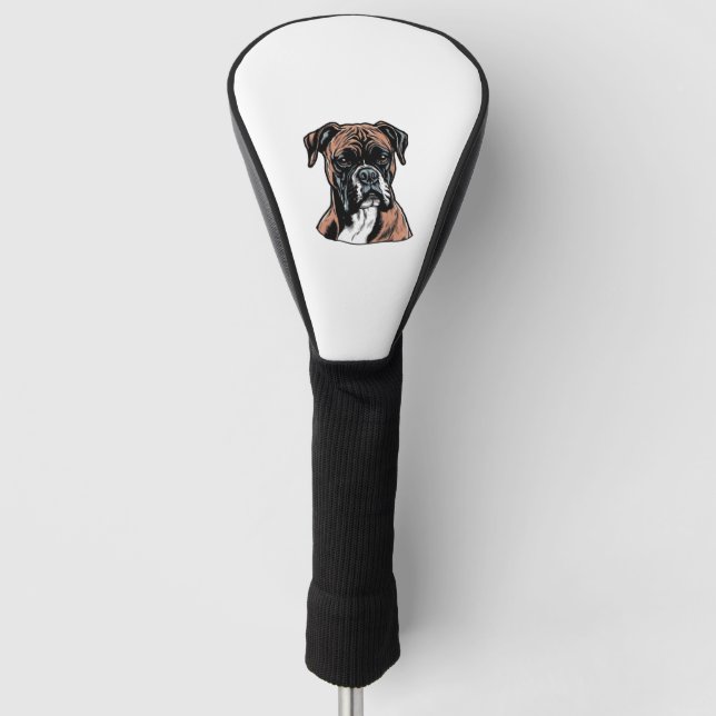 Boxer Buddy Humour Protective Golf Headcover (Vorderseite)