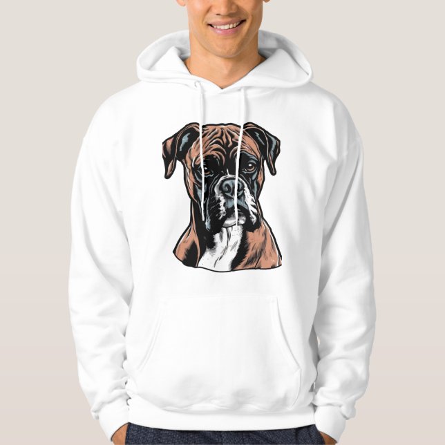 Boxer Buddy Humour Protective Hoodie (Vorderseite)