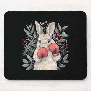 Boxer Bunny mit Boxhandschuhen Kickboxen Lustiges Mousepad