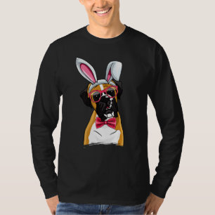 Boxer Bunny Oars Brillen Eier Niedlich Osterhunde  T-Shirt