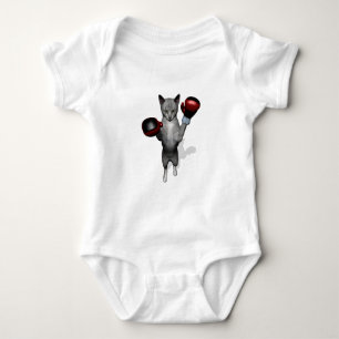 Boxer Cat Baby Strampler