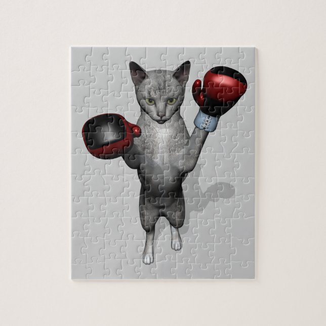 Boxer Cat Puzzle (Vertikal)