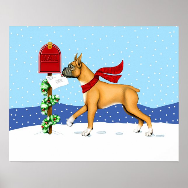 Boxer Christmas Mail Poster (Vorne)