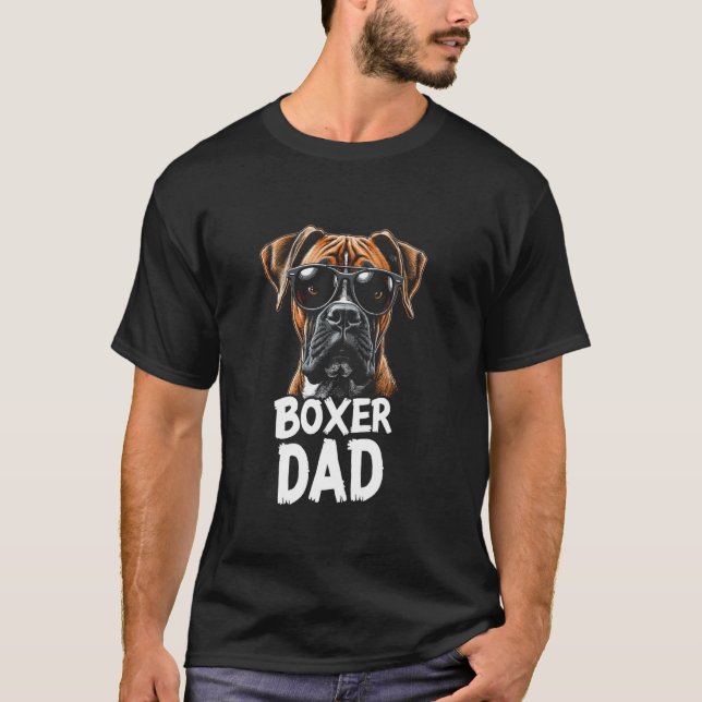 Boxer DAD Boxerhund T-Shirt (Vorderseite)