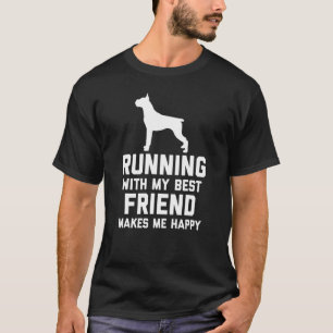 Boxer, der Runners Dog läuft T-Shirt