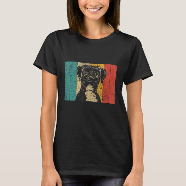 Boxer Design Retro Boxer T-Shirt (Vorderseite)