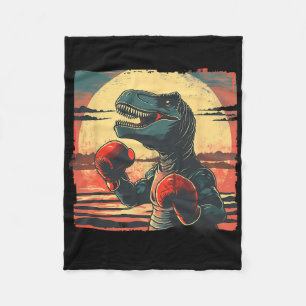 Boxer Dinosaur Boxen Dino Kickboxen T-Rex Boxen Fleecedecke