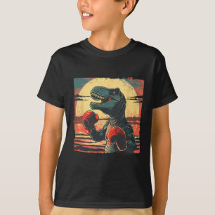 Boxer Dinosaur Boxen Dino Kickboxen T-Rex Boxen T-Shirt