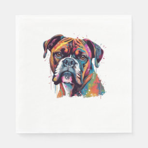 Boxer Dog 2 Serviette