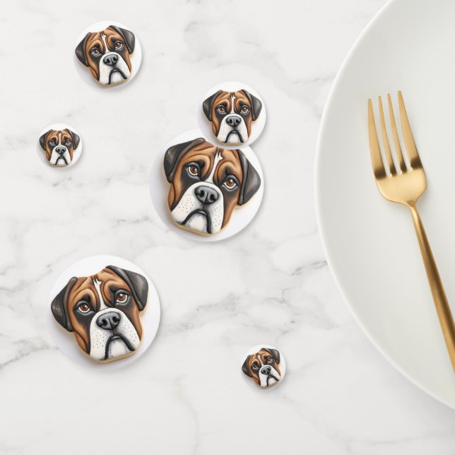 Boxer Dog 3D Inspiriert Konfetti (Gruppe)