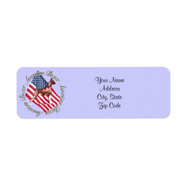 Boxer Dog Address Labels (Vorne)