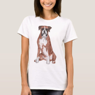 Boxer Dog Aquarellmalerei T-Shirt