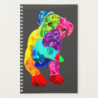 Boxer Dog Art Planer