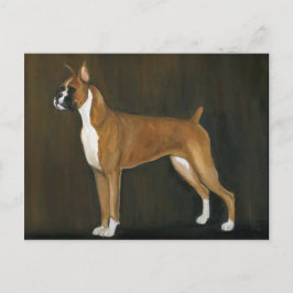 Boxer Dog Art Postcard Postkarte