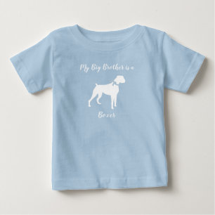Boxer Dog Baby Shower Welpe Blue Boy T-shirt