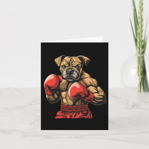Boxer Dog Boxhandschuhe Grafik für Damen Mädchen Karte