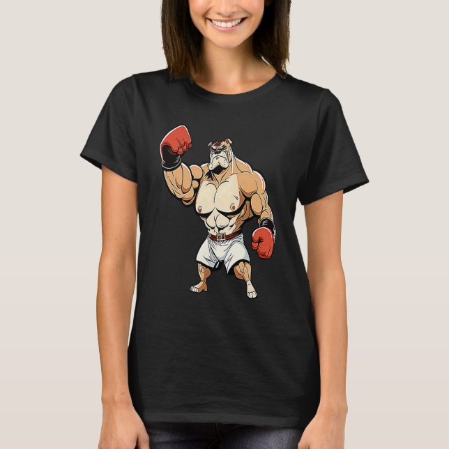 Boxer Dog Boxing  1 T-Shirt (Vorderseite)