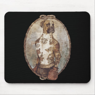 Boxer Dog Boxing Funny Boxer Art Box Club für Männ Mousepad