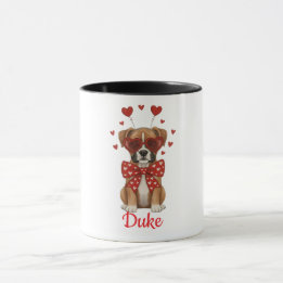 boxer dog coffee mug Valentine's Day 2026 Tasse