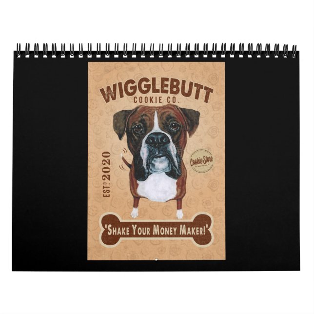 Boxer Dog Cookie Boxer Dog Lover Niedlich Boxer Kalender (Titelbild)