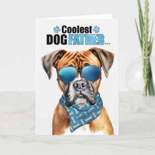 Boxer Dog Cooler Vater Vatertag Feiertagskarte