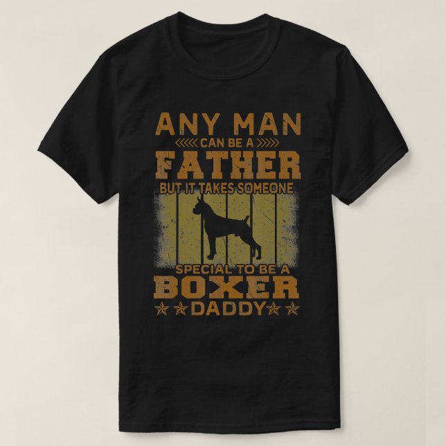 Boxer Dog Daddy Geschenk für Männer T-Shirt (Design vorne)