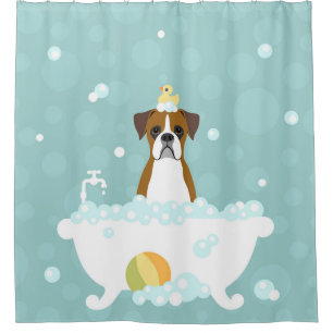 Boxer Dog Duschvorhang