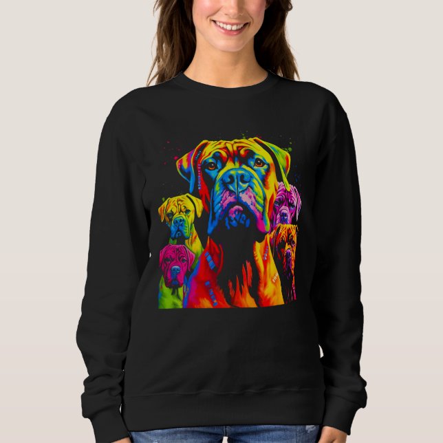 Boxer Dog Family Sweatshirt (Vorderseite)