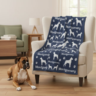 Boxer Dog Fleece Blanket - Gemütliches Geschenk fü
