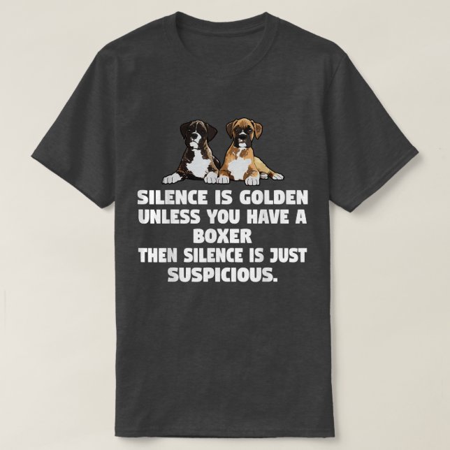 Boxer Dog Funny T Shirt Copy (Design vorne)