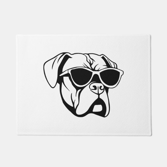 Boxer Dog Fußmatte (Vorderseite)