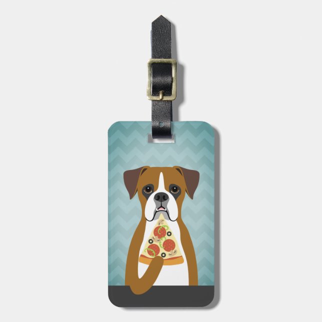 Boxer Dog Gepäckanhänger (Vorderseite vertikal)