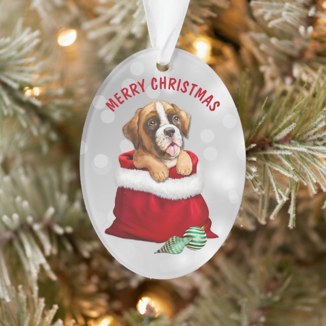 Boxer Dog Geschenk Überraschung Ornament (Baum)