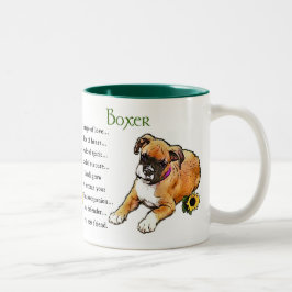 Boxer Dog Geschenke Zweifarbige Tasse