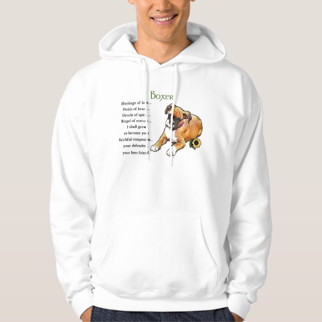 Boxer Dog gibt Sweatshirt Hoodie (Vorderseite)