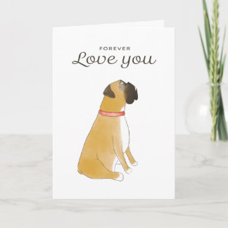 Boxer Dog Greeting Card | Boxer Lover Love Card Karte