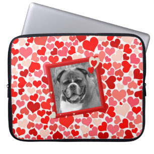 Boxer Dog Hearts Notebook-Ärmel Laptopschutzhülle