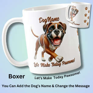 Boxer - Dog hinzufügen, Text ändern Kaffeetasse
