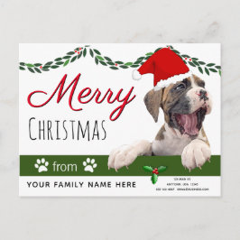 Boxer Dog Holiday Cards - Ab Weihnachten Postkarte