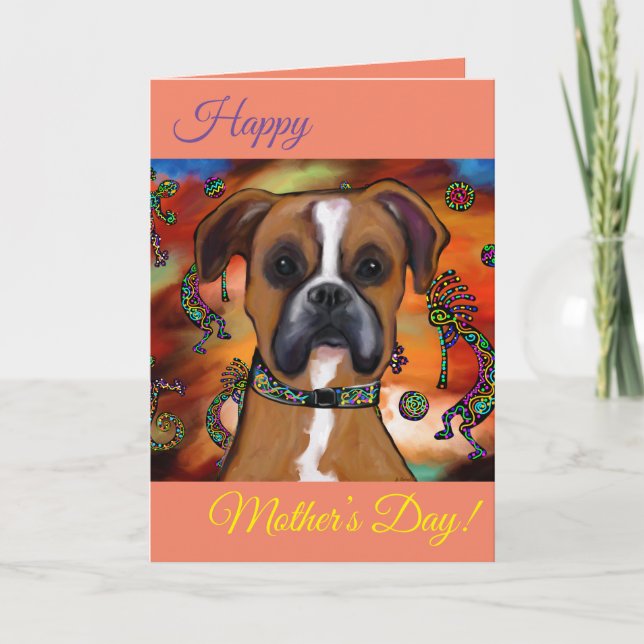 Boxer Dog Karte (Vorderseite)