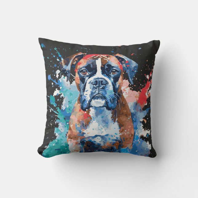 Boxer Dog Kissen (Vorderseite)
