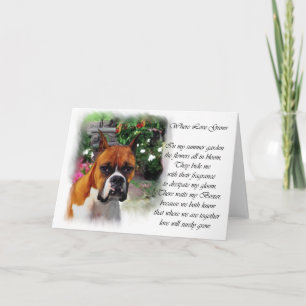 Boxer Dog Kunstgeschenke Karte