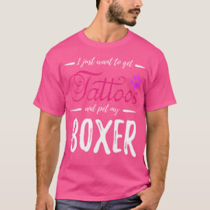 Boxer Dog Lover Tattoo Funny Dog Mama Idee T-Shirt